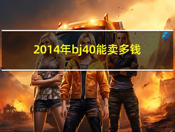 2014年bj40能卖多钱的相关图片