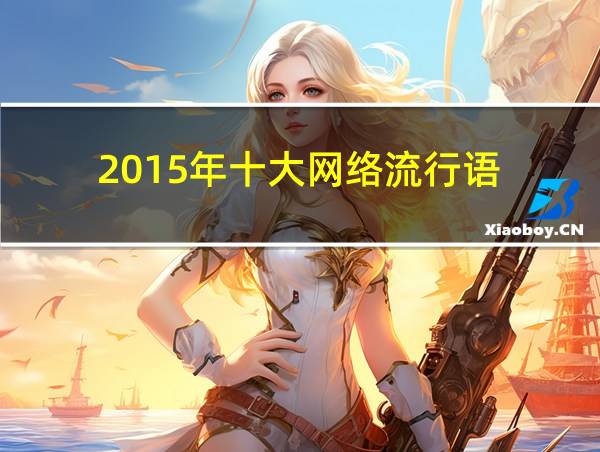 2015年十大网络流行语的相关图片