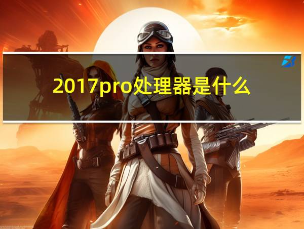 2017pro处理器是什么的相关图片