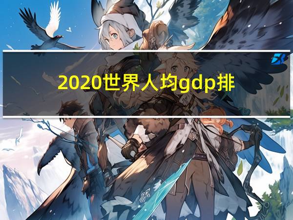 2020世界人均gdp排的相关图片