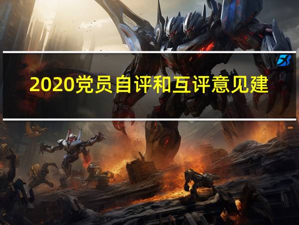 2020党员自评和互评意见建议的相关图片