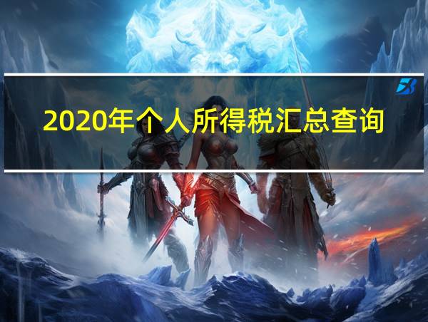 2020年个人所得税汇总查询表下载打印不了的相关图片