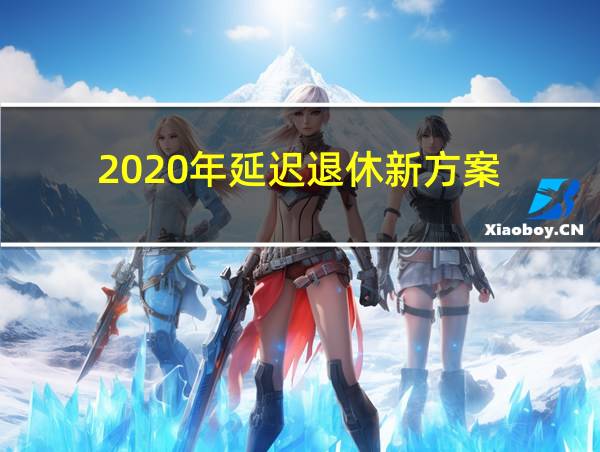 2020年延迟退休新方案的相关图片