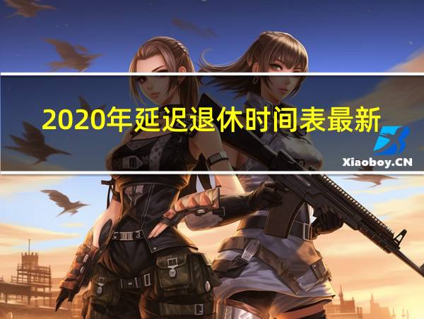 2020年延迟退休时间表最新消息的相关图片