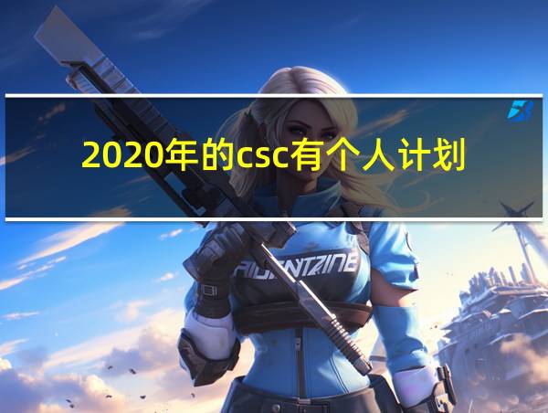 2020年的csc有个人计划吗的相关图片