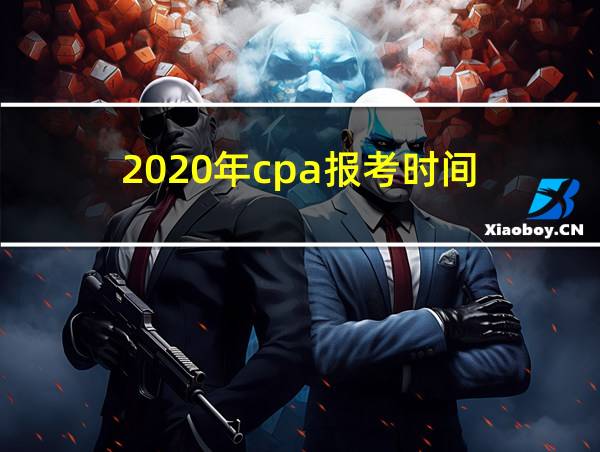 2020年cpa报考时间的相关图片