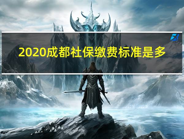 2020成都社保缴费标准是多少的相关图片