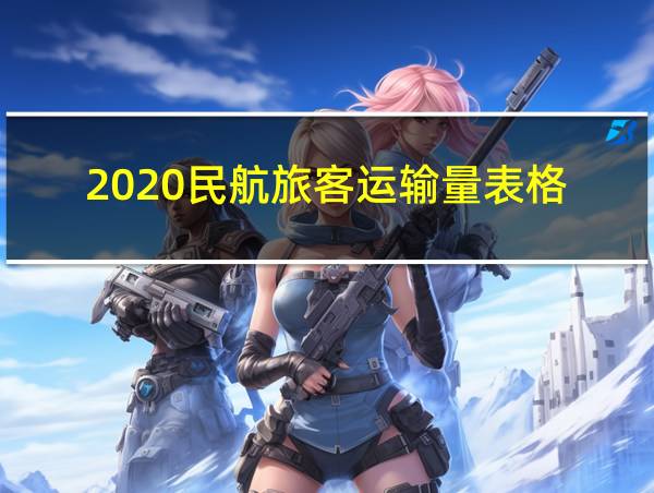 2020民航旅客运输量表格的相关图片