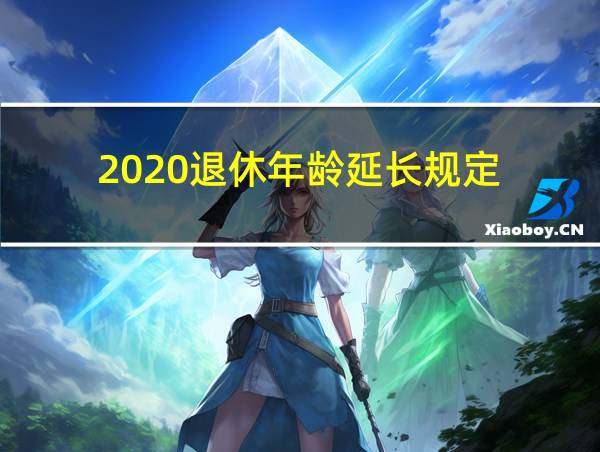 2020退休年龄延长规定的相关图片