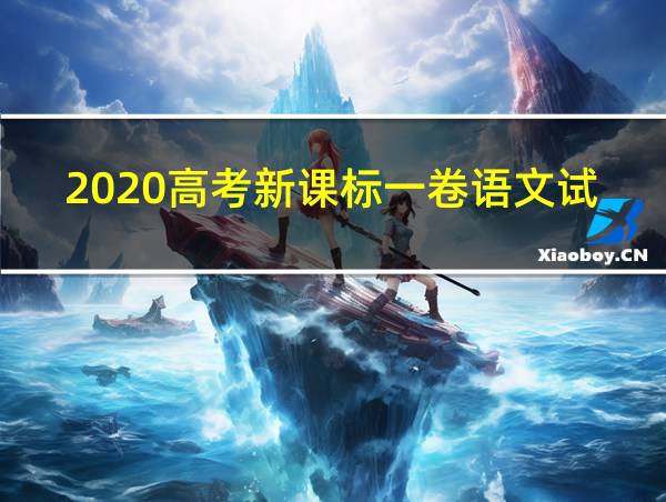 2020高考新课标一卷语文试题的相关图片