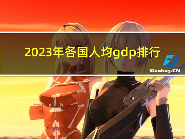 2023年各国人均gdp排行榜的相关图片