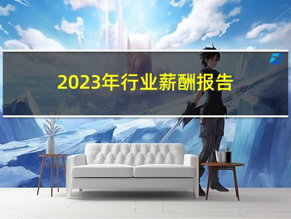 2023年行业薪酬报告的相关图片