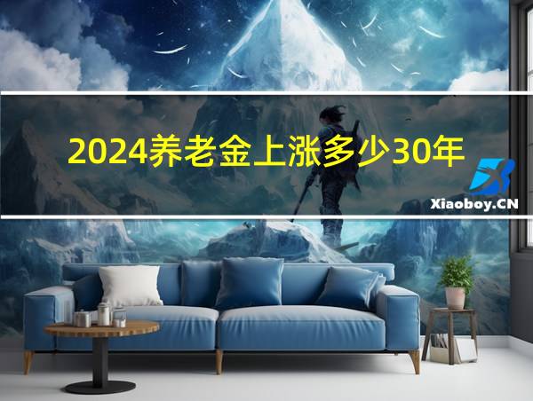 2024养老金上涨多少30年工龄的相关图片