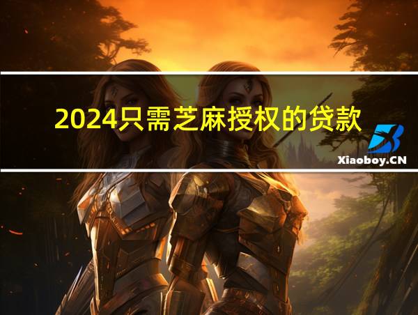 2024只需芝麻授权的贷款的相关图片