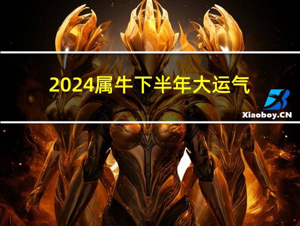 2024属牛下半年大运气的相关图片