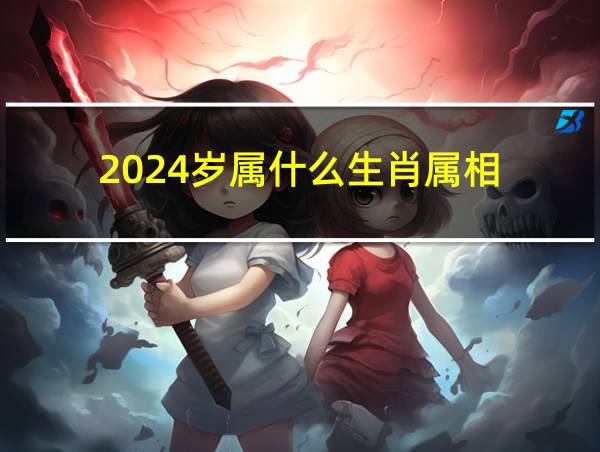 2024岁属什么生肖属相的相关图片