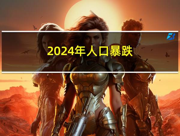 2024年人口暴跌的相关图片