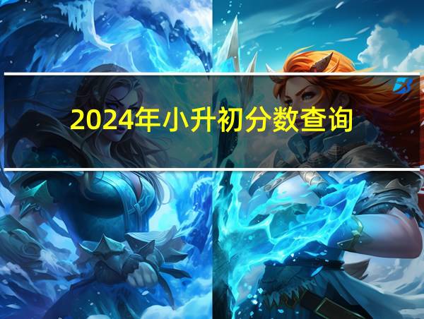 2024年小升初分数查询的相关图片