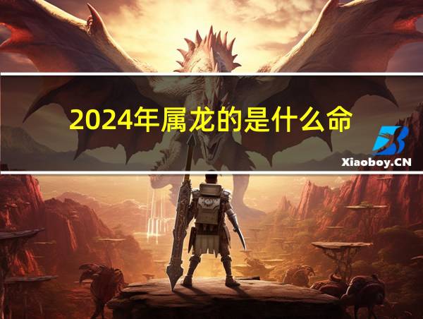 2024年属龙的是什么命的相关图片