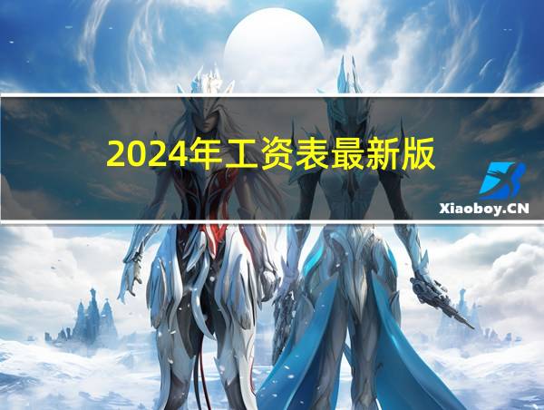 2024年工资表最新版的相关图片