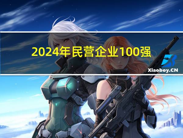 2024年民营企业100强的相关图片