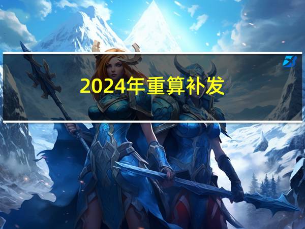 2024年重算补发的相关图片