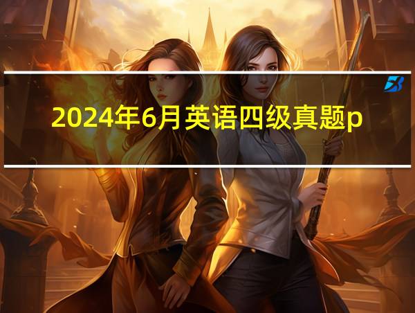 2024年6月英语四级真题pdf的相关图片