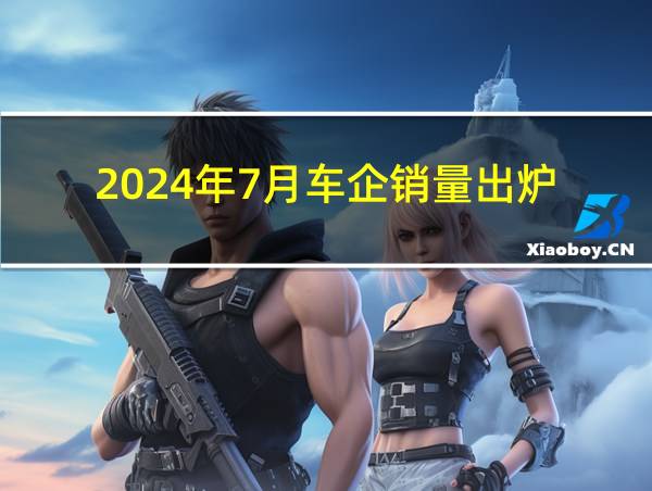 2024年7月车企销量出炉的相关图片