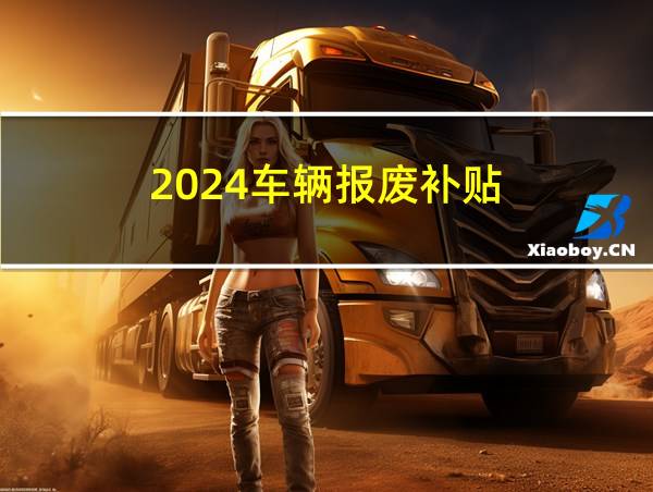 2024车辆报废补贴的相关图片