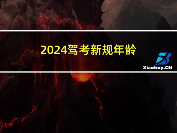 2024驾考新规年龄的相关图片