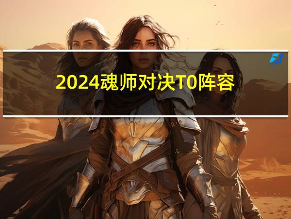 2024魂师对决T0阵容的相关图片