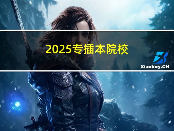 2025专插本院校的相关图片