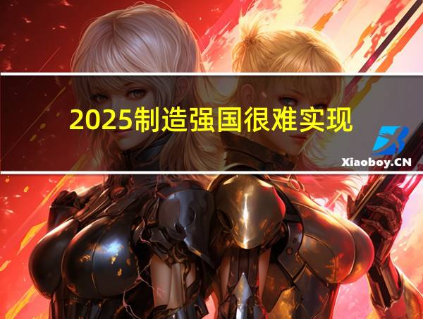 2025制造强国很难实现的相关图片