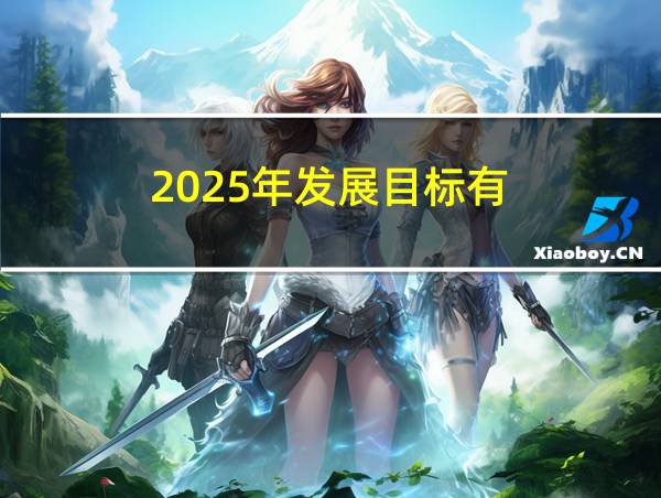 2025年发展目标有的相关图片