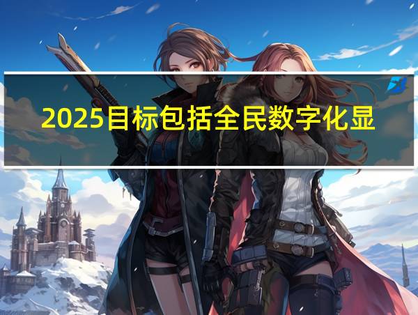 2025目标包括全民数字化显著提升的相关图片