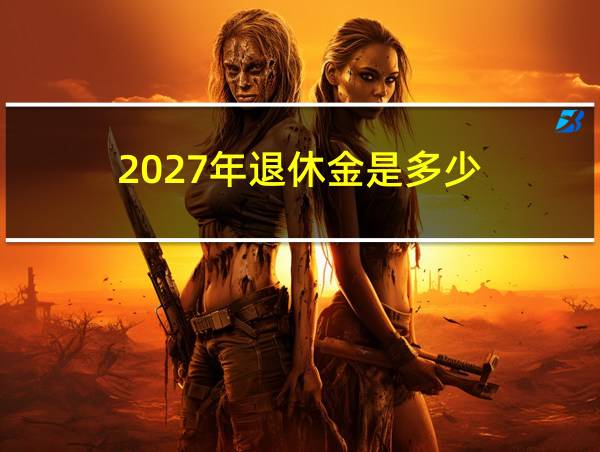 2027年退休金是多少的相关图片