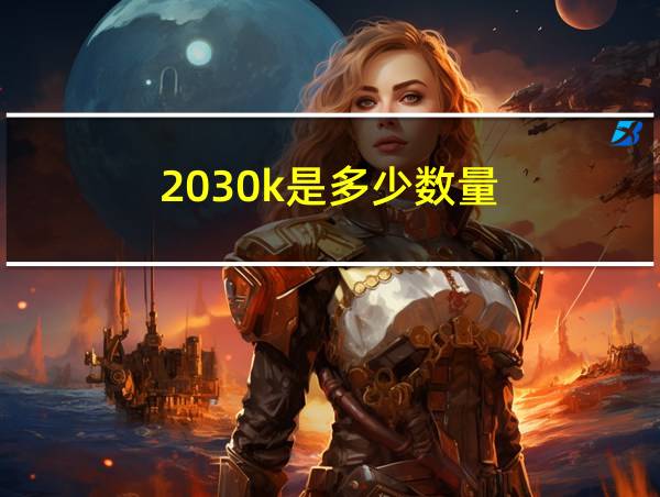 2030k是多少数量的相关图片