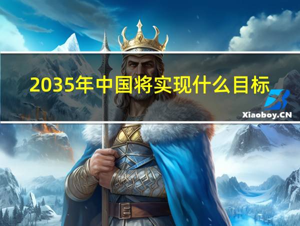 2035年中国将实现什么目标的相关图片