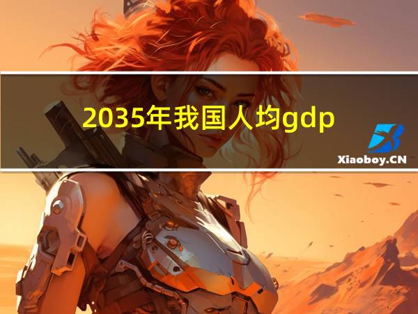 2035年我国人均gdp的相关图片