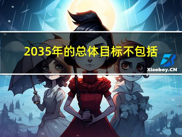 2035年的总体目标不包括的相关图片