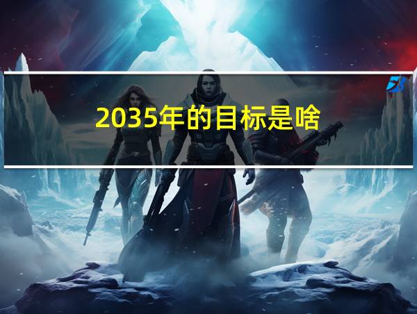 2035年的目标是啥的相关图片