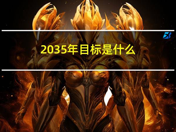 2035年目标是什么?的相关图片