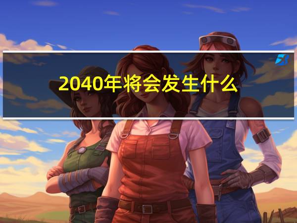 2040年将会发生什么的相关图片