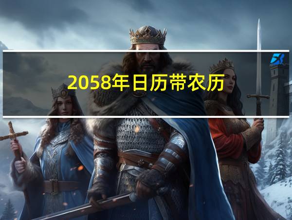 2058年日历带农历的相关图片