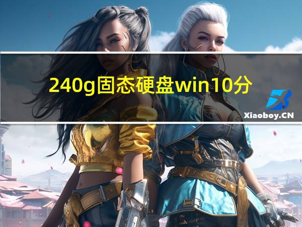 240g固态硬盘win10分区的相关图片