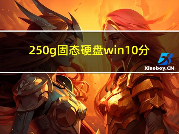 250g固态硬盘win10分区的相关图片