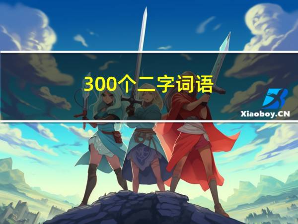 300个二字词语的相关图片