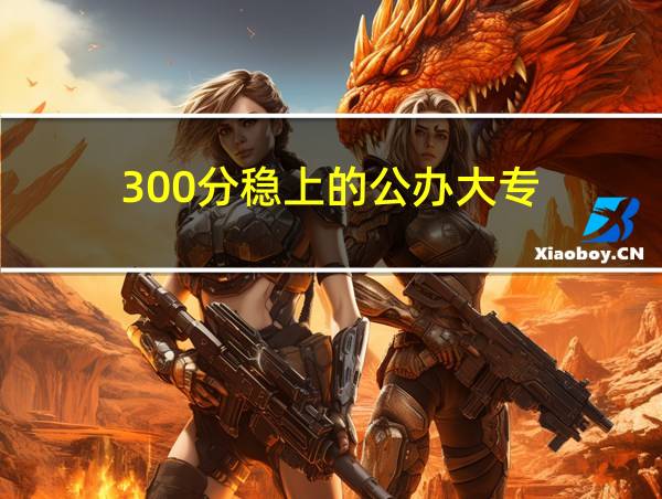 300分稳上的公办大专的相关图片