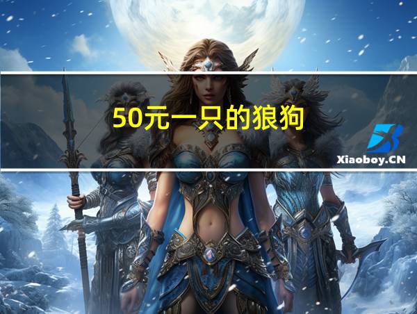 50元一只的狼狗的相关图片