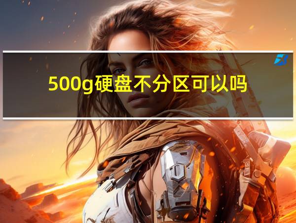 500g硬盘不分区可以吗的相关图片